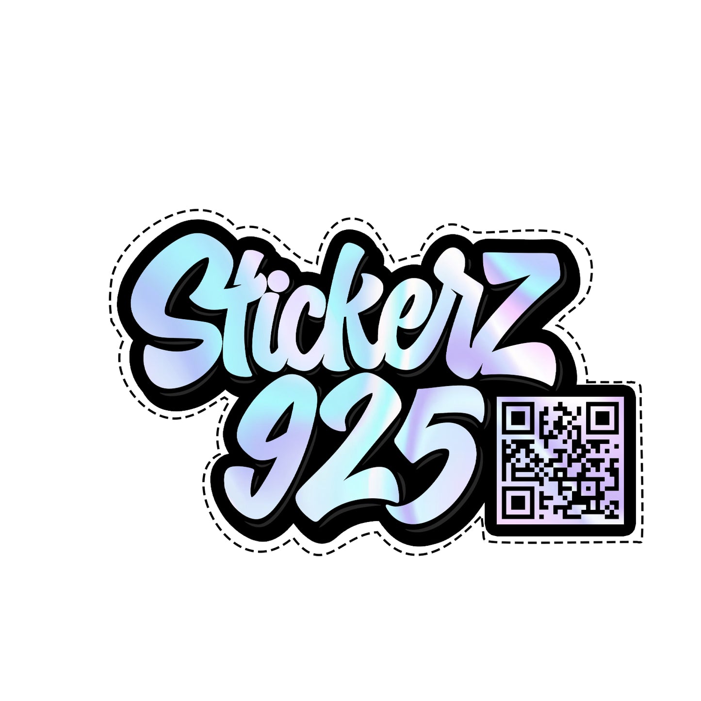 Holographic Stickerz + QR code